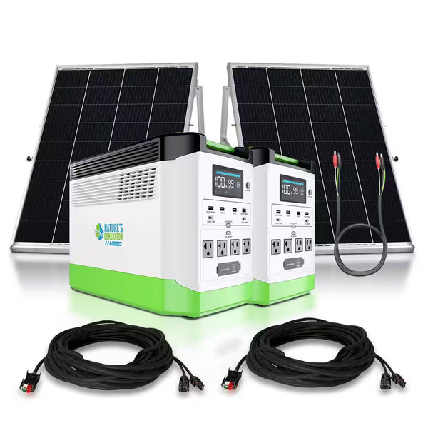 3600W Running/7200W Peak Push Button Start Lithium Solar Generator Platinum